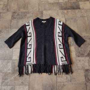 Young Threads boho fringe sweater size small